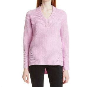 EUC TED BAKER PULLOVER OVERSIZED WOOL BLEND SWEATER LILAC/PINK SZ4(LARGE)